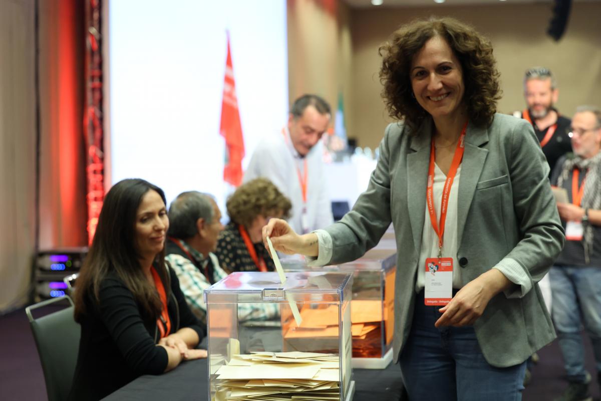Nuria Lpez Marn , reelegida secretaria general de CCOO de Andaluca